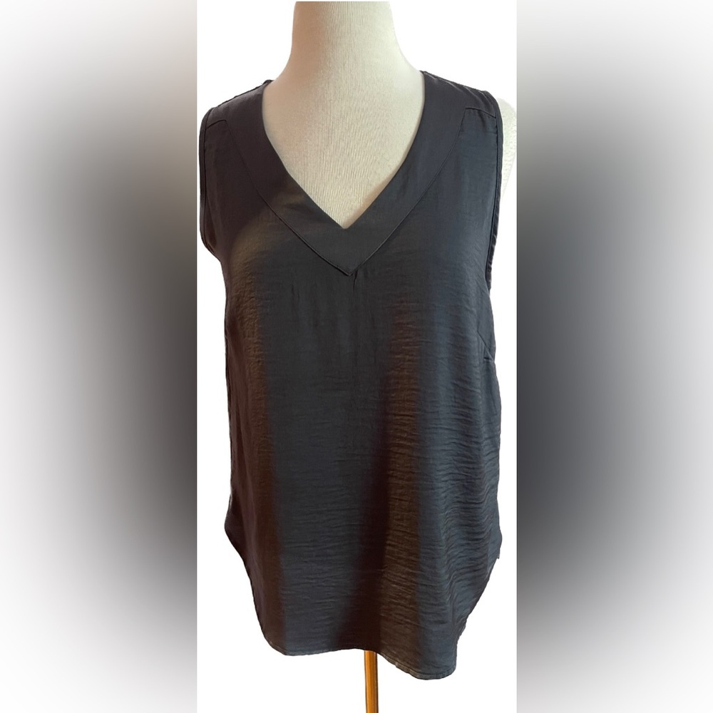 H&M Charcoal V-Neck Tank Top